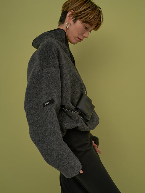 【 予約:11月中旬 】SHAGGY HALF ZIP JK /Y254-41126